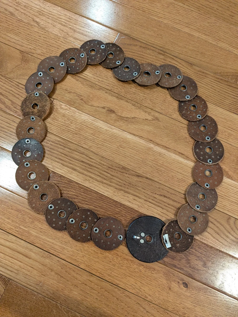 Leather Boho Concho Belt